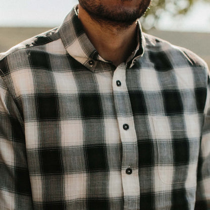 The Jack in Coal Herringbone Check