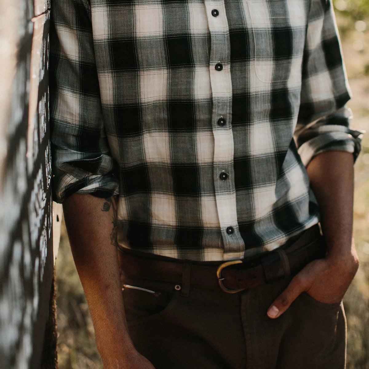 The Jack in Coal Herringbone Check