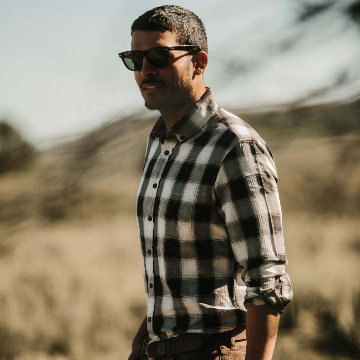 The Jack in Coal Herringbone Check