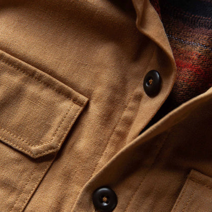 The Lined Shop Shirt in Tobacco Boss Duck