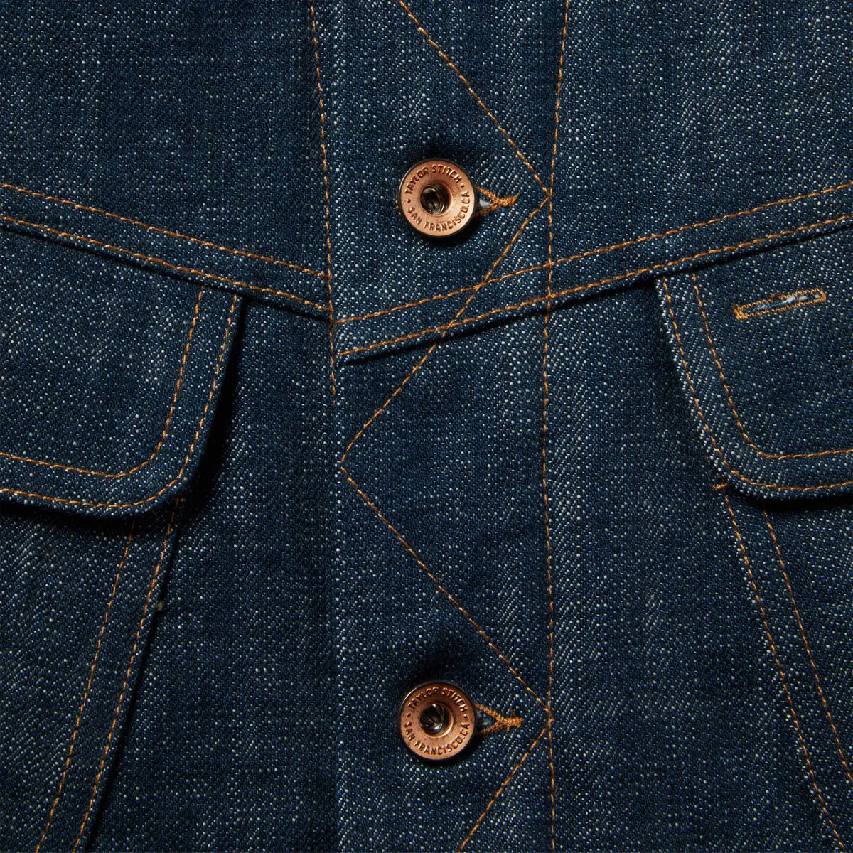 The Lined Long Haul Jacket in Green Cast Denim