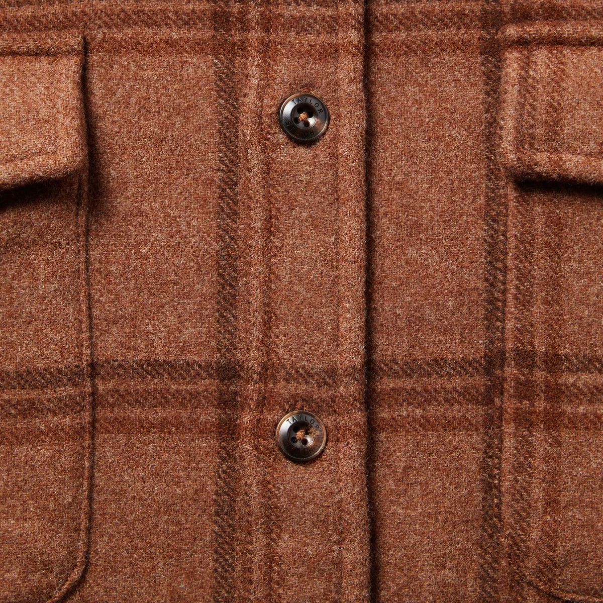 The Maritime Shirt Jacket in Espresso Plaid Wool
