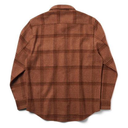 The Maritime Shirt Jacket in Espresso Plaid Wool