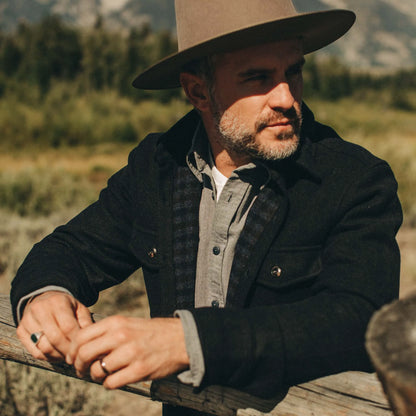 The Maritime Shirt Jacket in Navy Wool