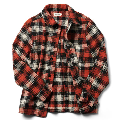 The Ojai Jacket in Garnet Plaid Wool