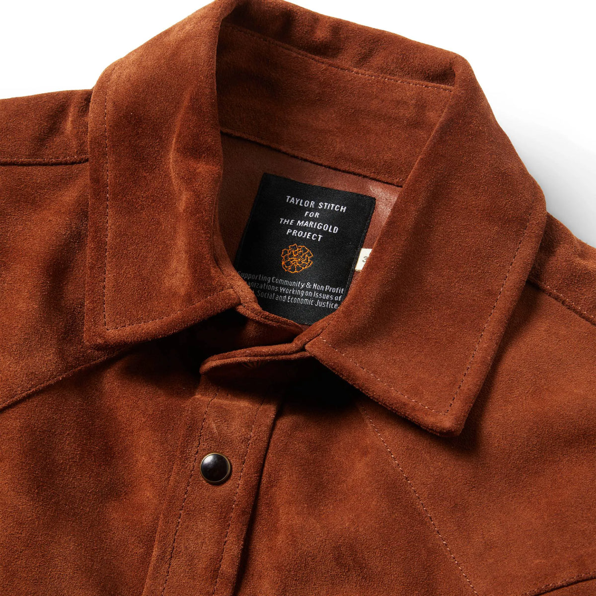 The Western Shirt in Espresso Suede