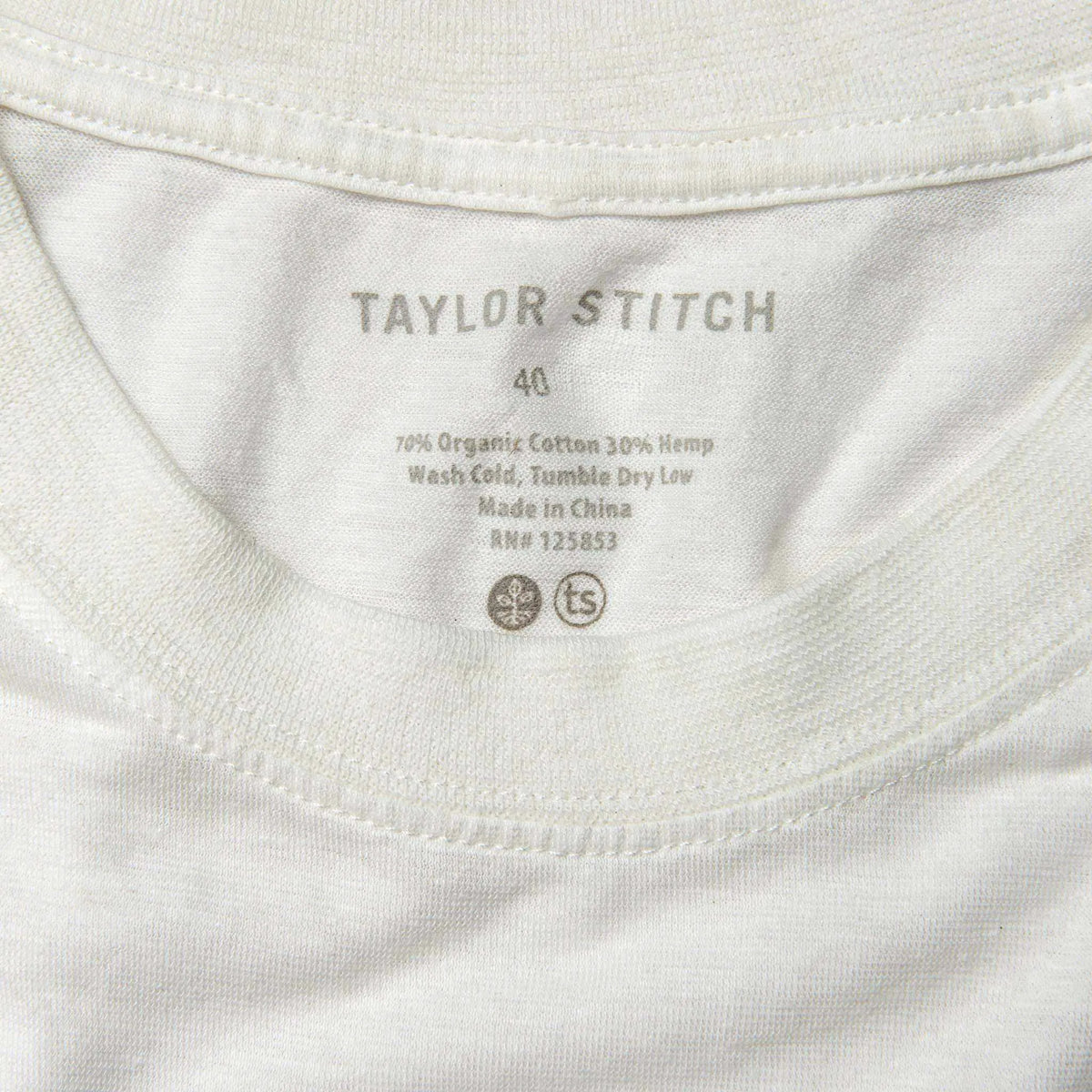 The Cotton Hemp Tee in Natural Give to Get