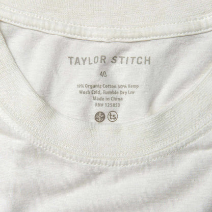 The Cotton Hemp Tee in Natural Give to Get
