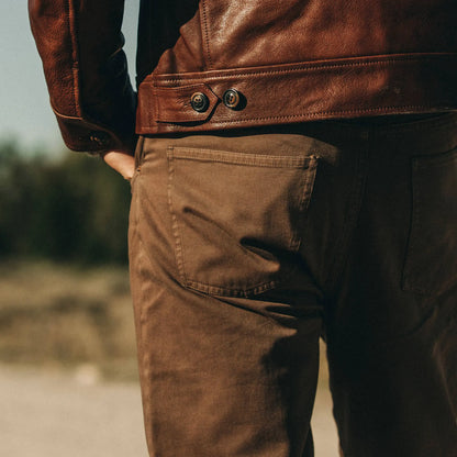 The Slim All Day Pant in Espresso Selvage