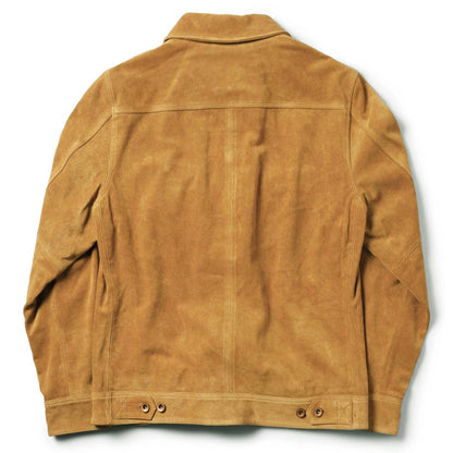 The Lined Long Haul Jacket in Sand Suede