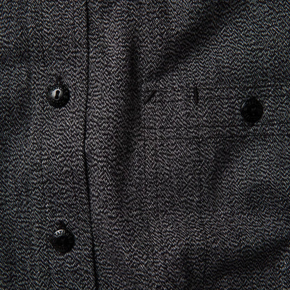 The Utility Shirt in Salt and Pepper Twill