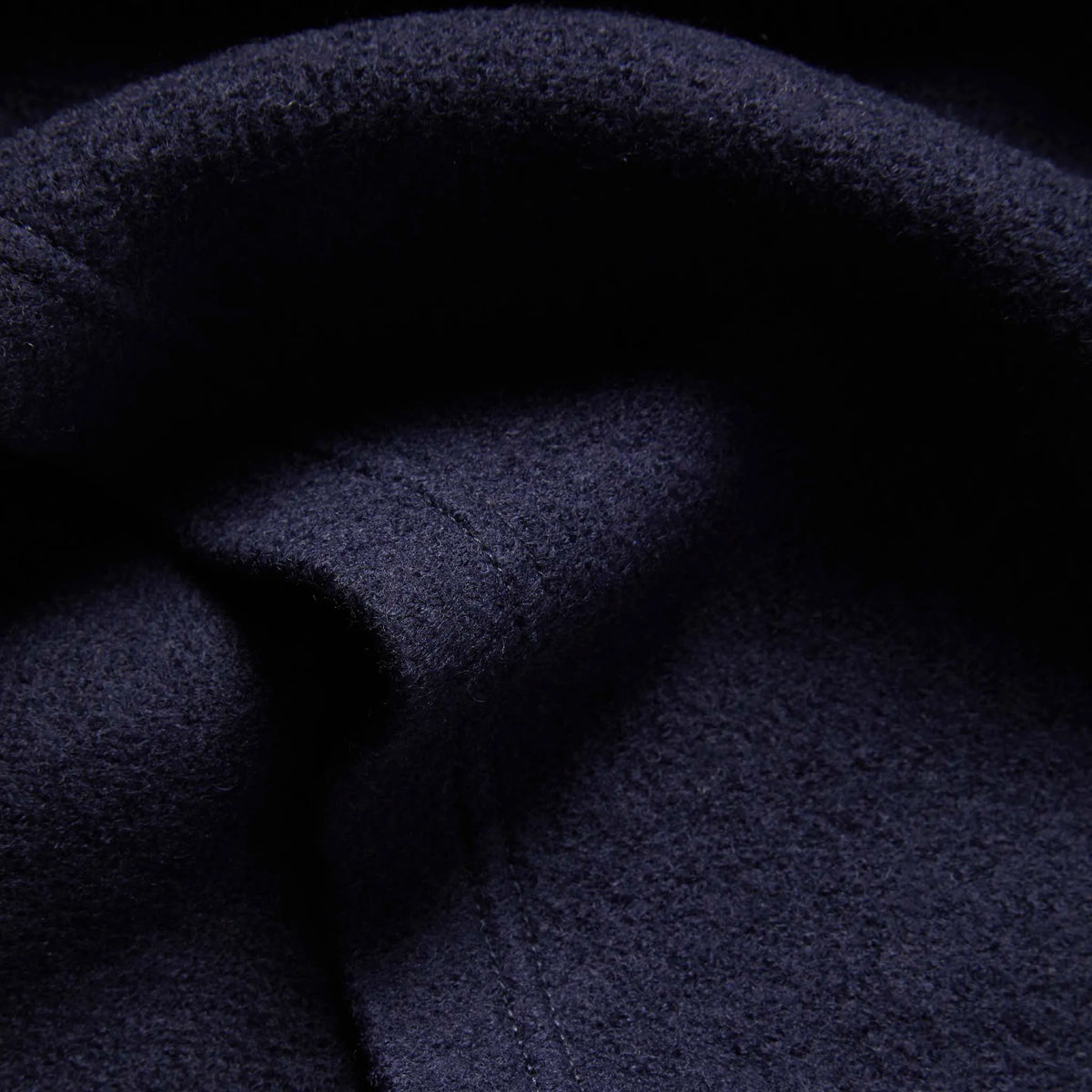 The Weekend Crewneck in Navy Boiled Wool