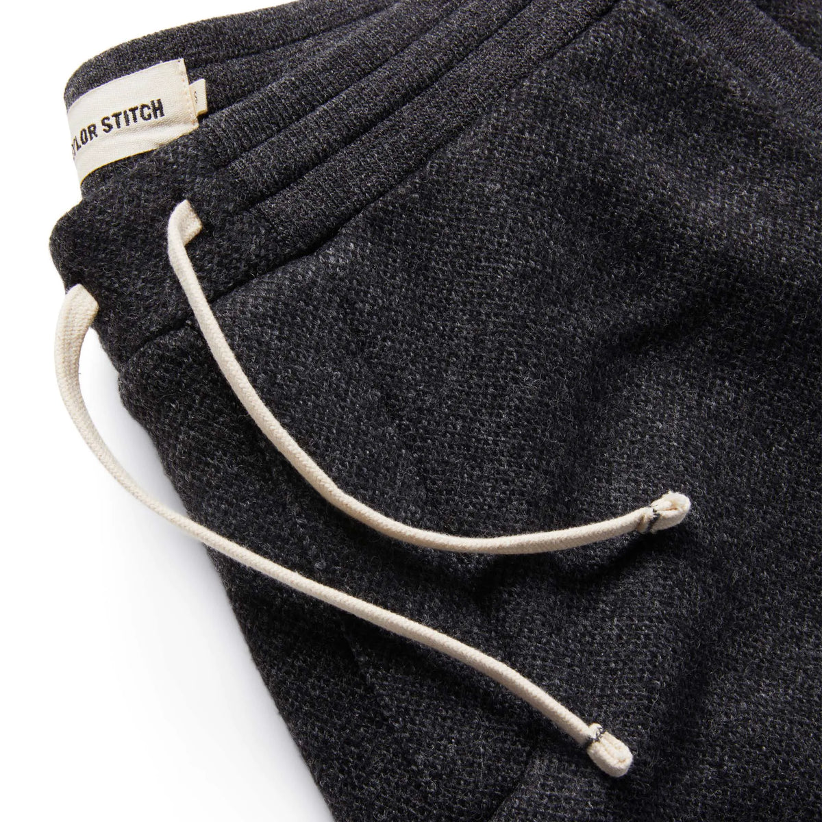 The Weekend Pant in Charcoal Herringbone Wool