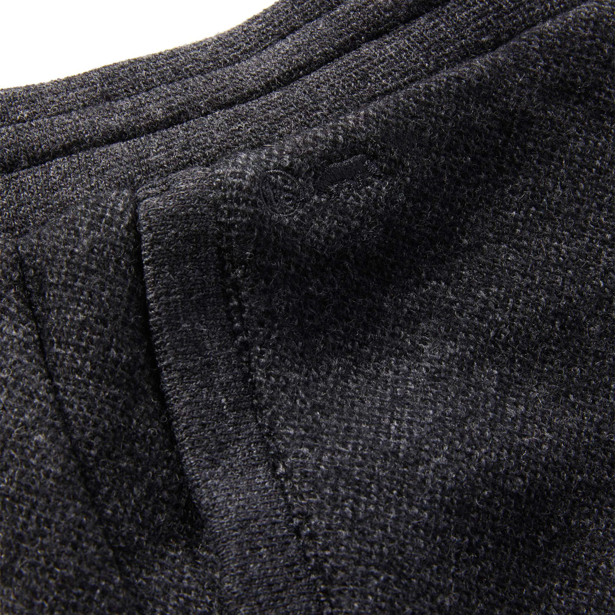 The Weekend Pant in Charcoal Herringbone Wool