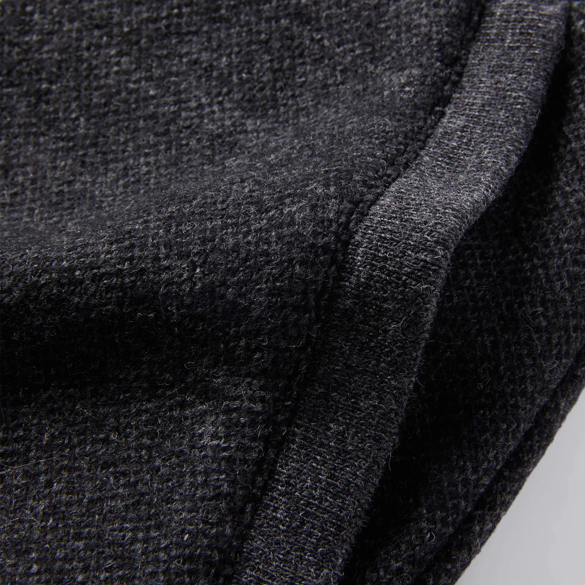 The Weekend Pant in Charcoal Herringbone Wool