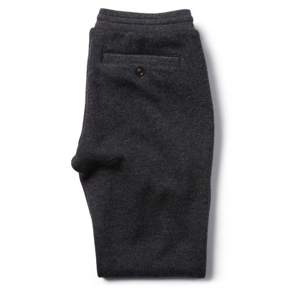 The Weekend Pant in Charcoal Herringbone Wool