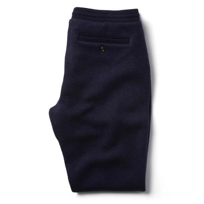 The Weekend Pant in Navy Boiled Wool