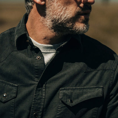 The Western Shirt in Coal Pincord