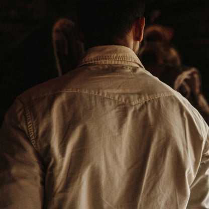 The Western Shirt in Natural Pincord