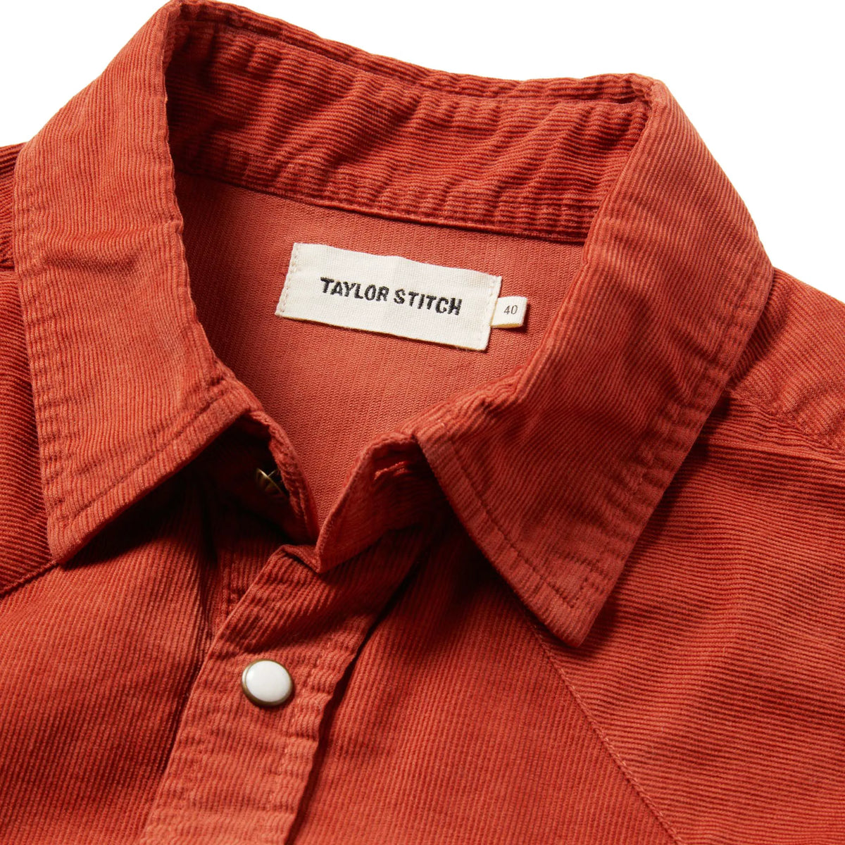 The Western Shirt in Rust Pincord