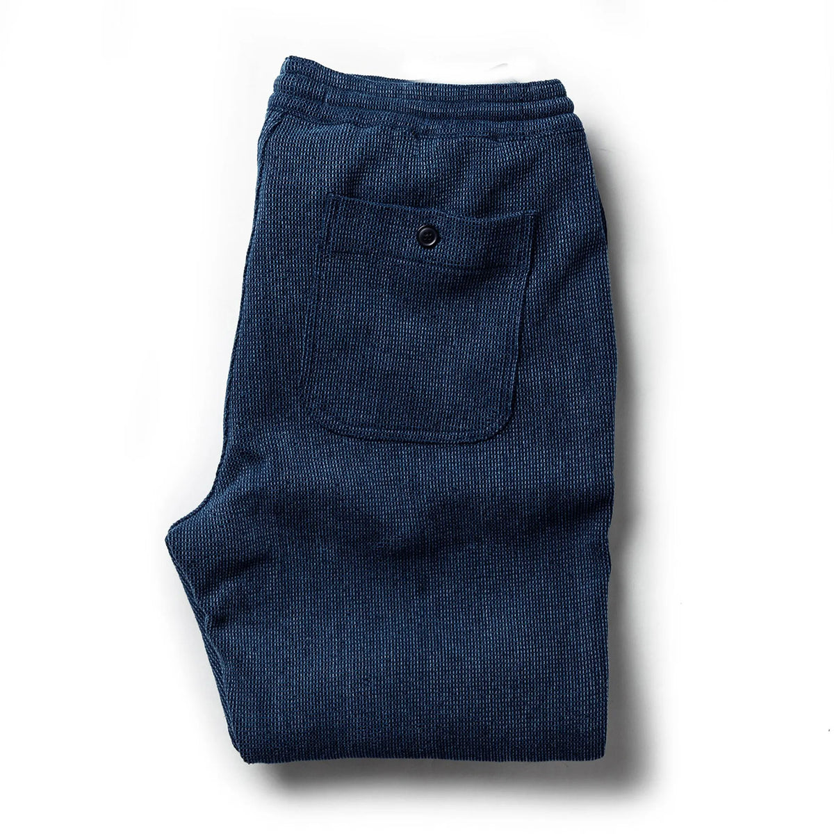 The Apres Pant in Indigo Waffle