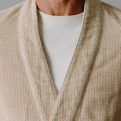 The Apres Robe in Natural Sashiko