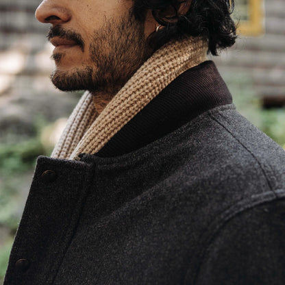 The Bomber Jacket in Espresso Marl Wool