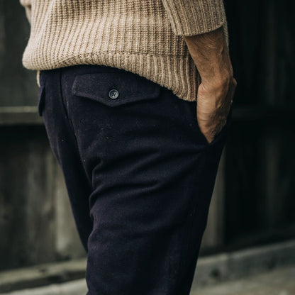 The Carnegie Pant in Espresso Wool
