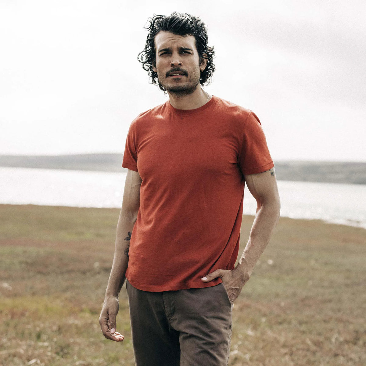 The Cotton Hemp Tee in Engine