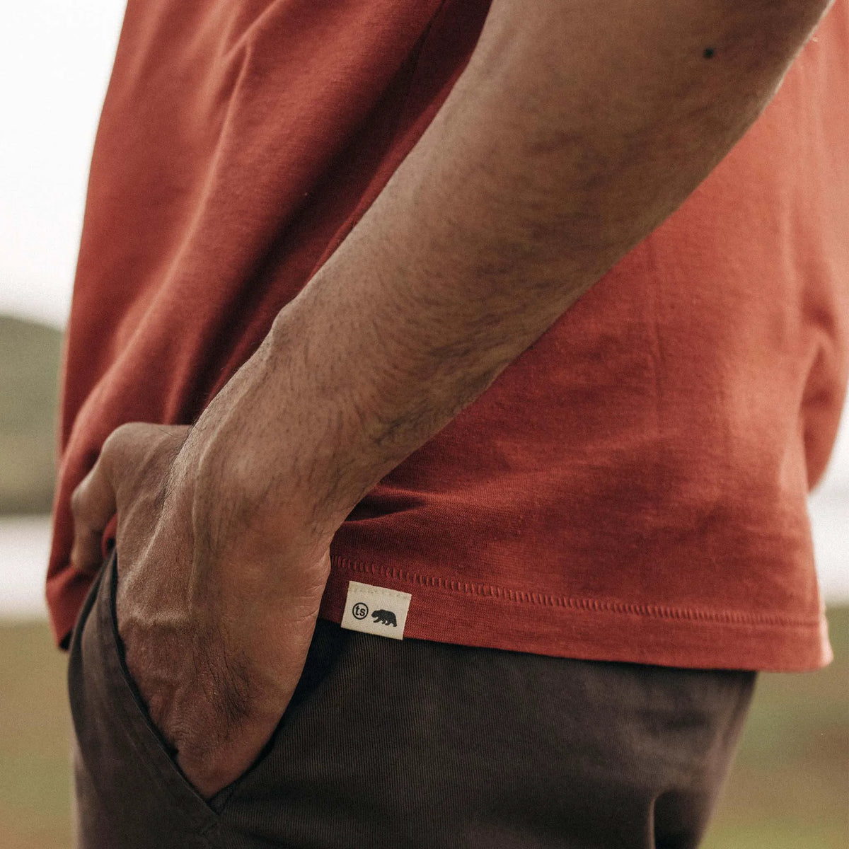 The Cotton Hemp Tee in Engine