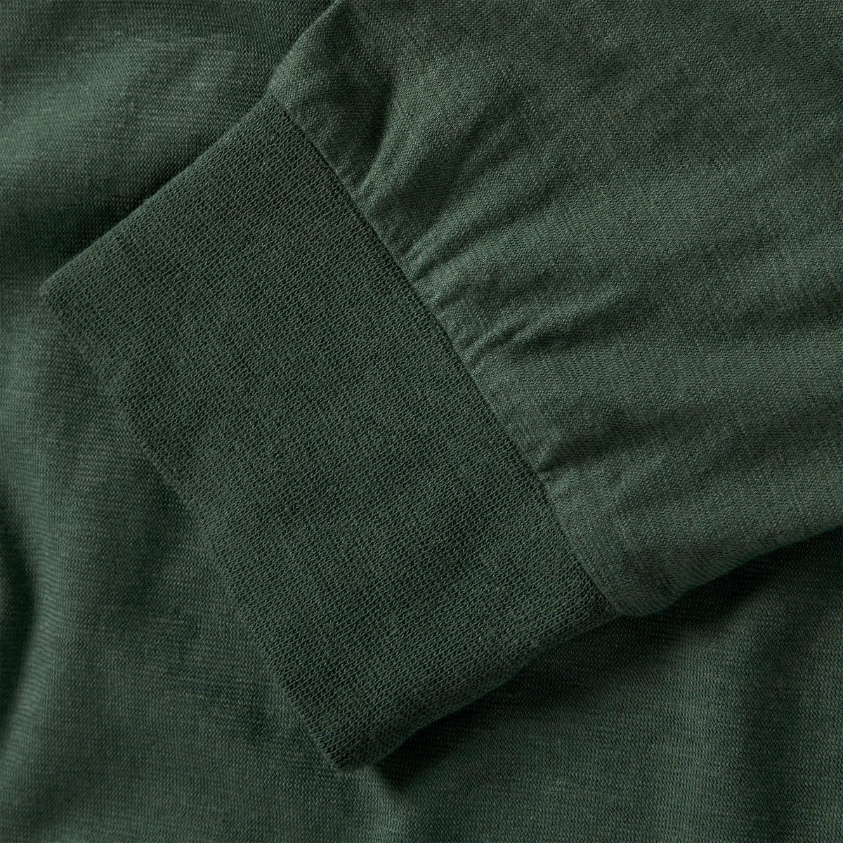 The Cotton Hemp Long Sleeve Tee in Pine