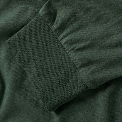 The Cotton Hemp Long Sleeve Tee in Pine