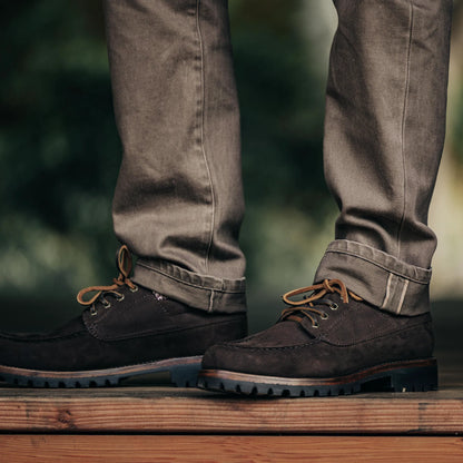 The Democratic All Day Pant in Washed Walnut Selvage