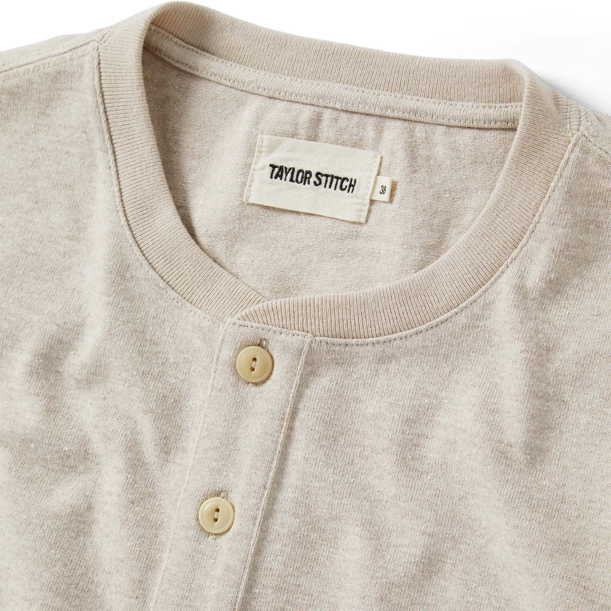 The Heavy Bag Henley in Oatmeal
