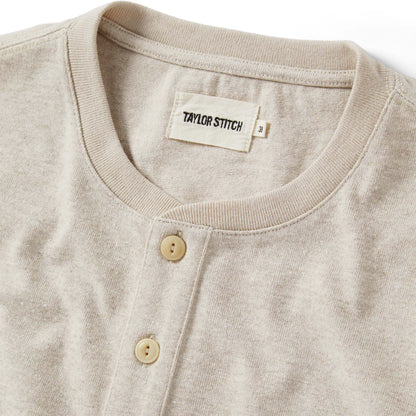 The Heavy Bag Henley in Oatmeal