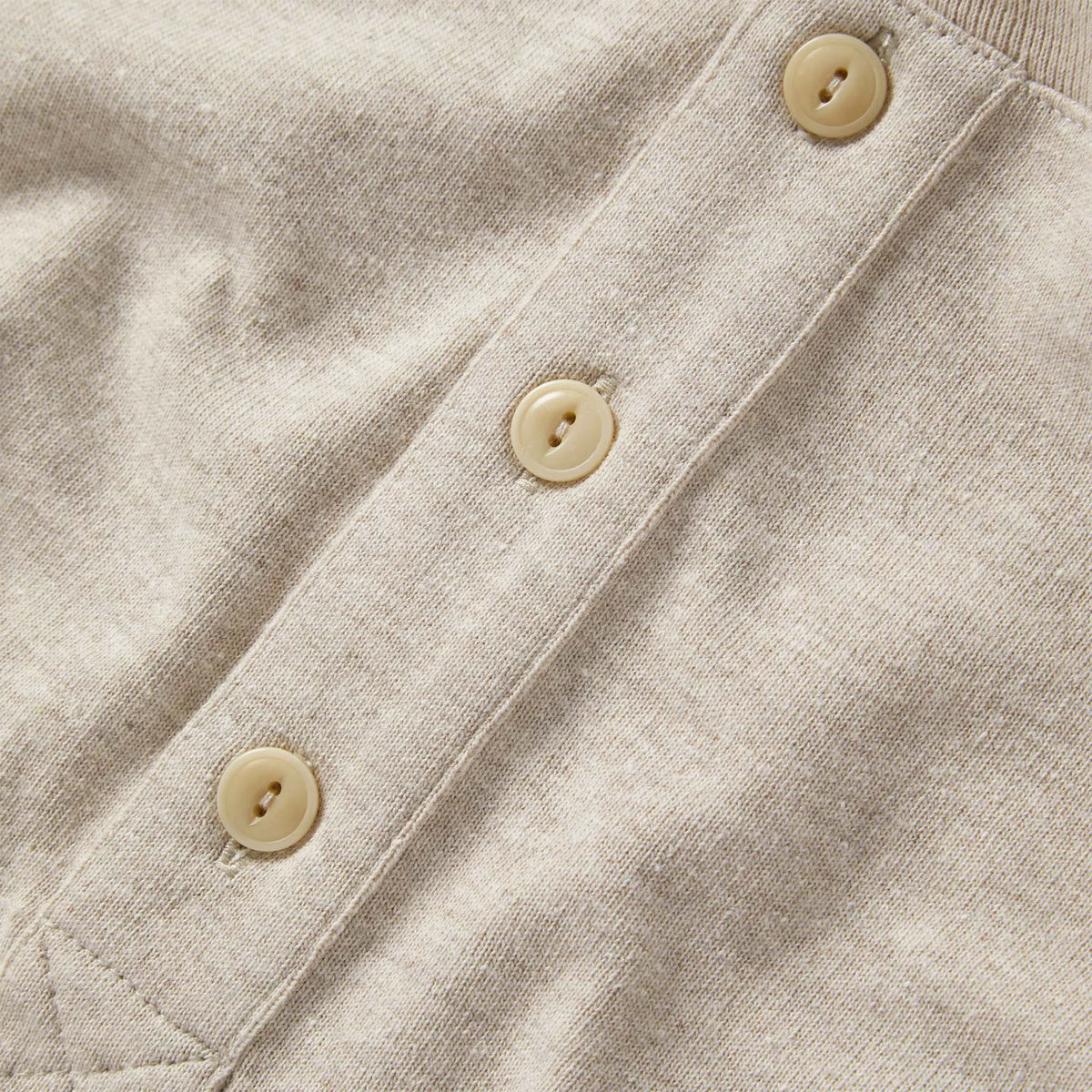 The Heavy Bag Henley in Oatmeal