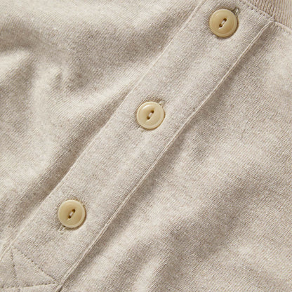 The Heavy Bag Henley in Oatmeal
