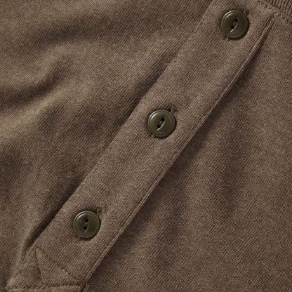 The Heavy Bag Henley in Walnut