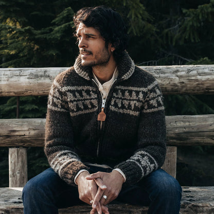 The Seawall Hand-Knit Sweater in Mahogany