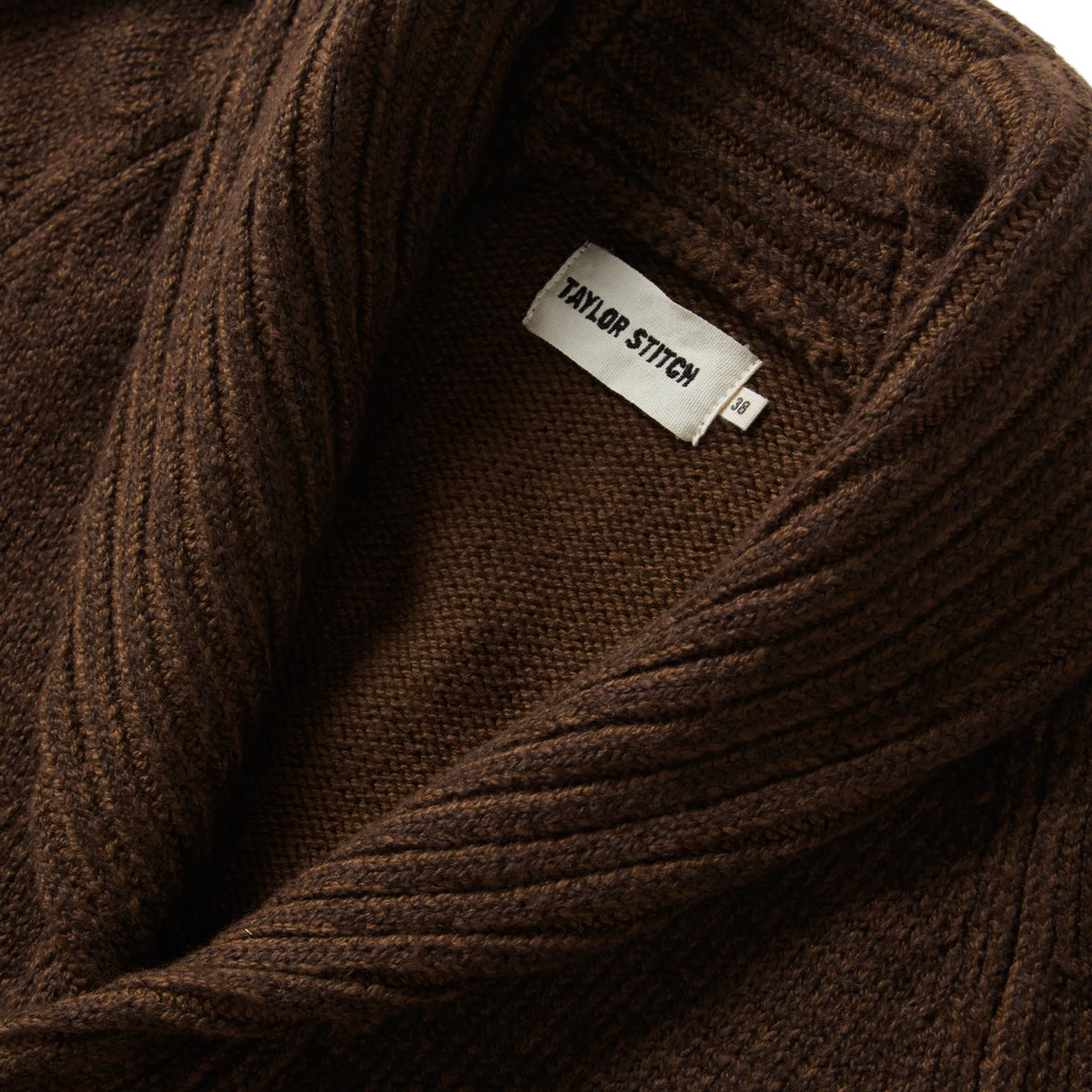 The Headland Shawl Cardigan in Marled Chocolate