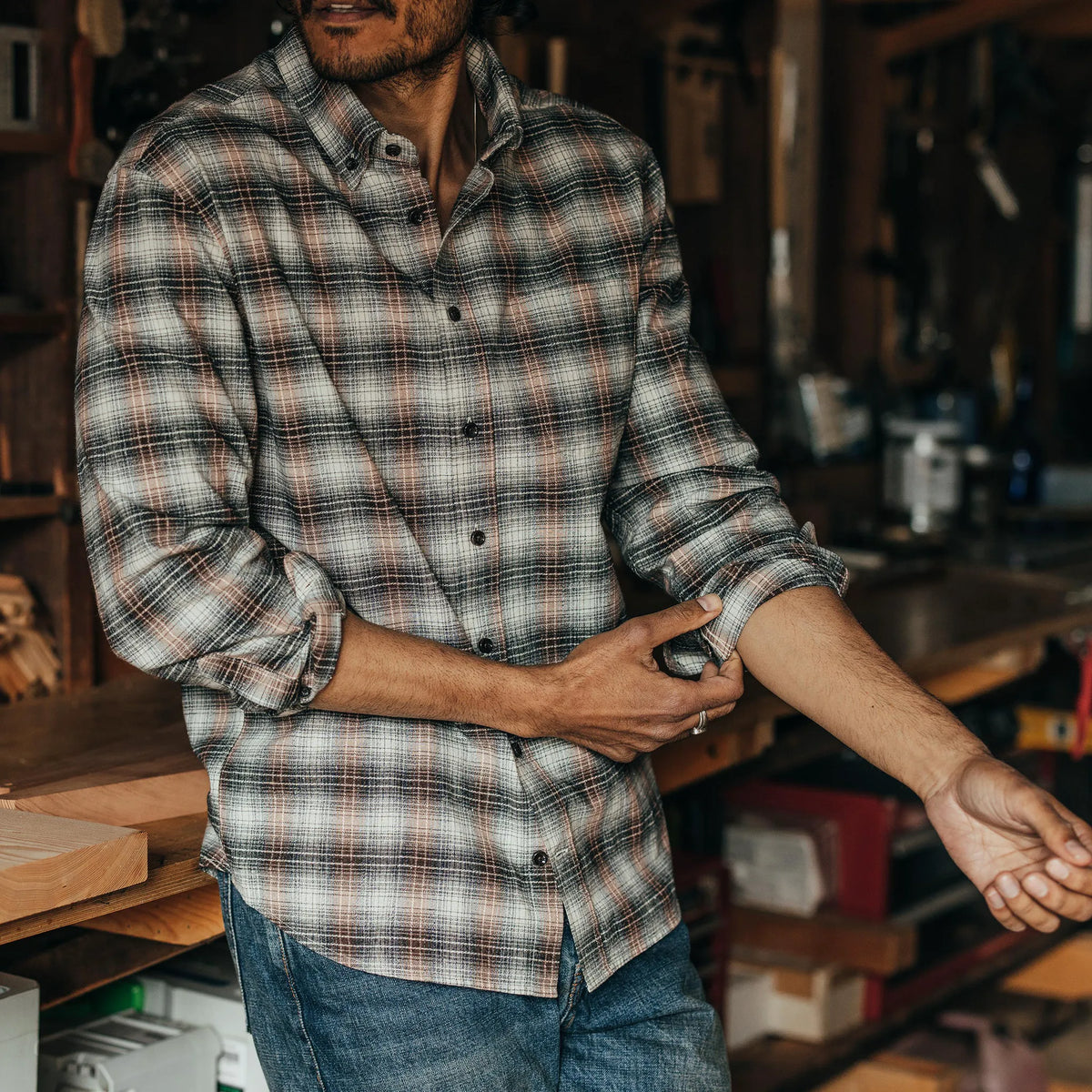 The Jack in Cardinal Nep Plaid