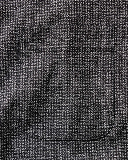 The Jack in Coal Jaspe Check Oxford