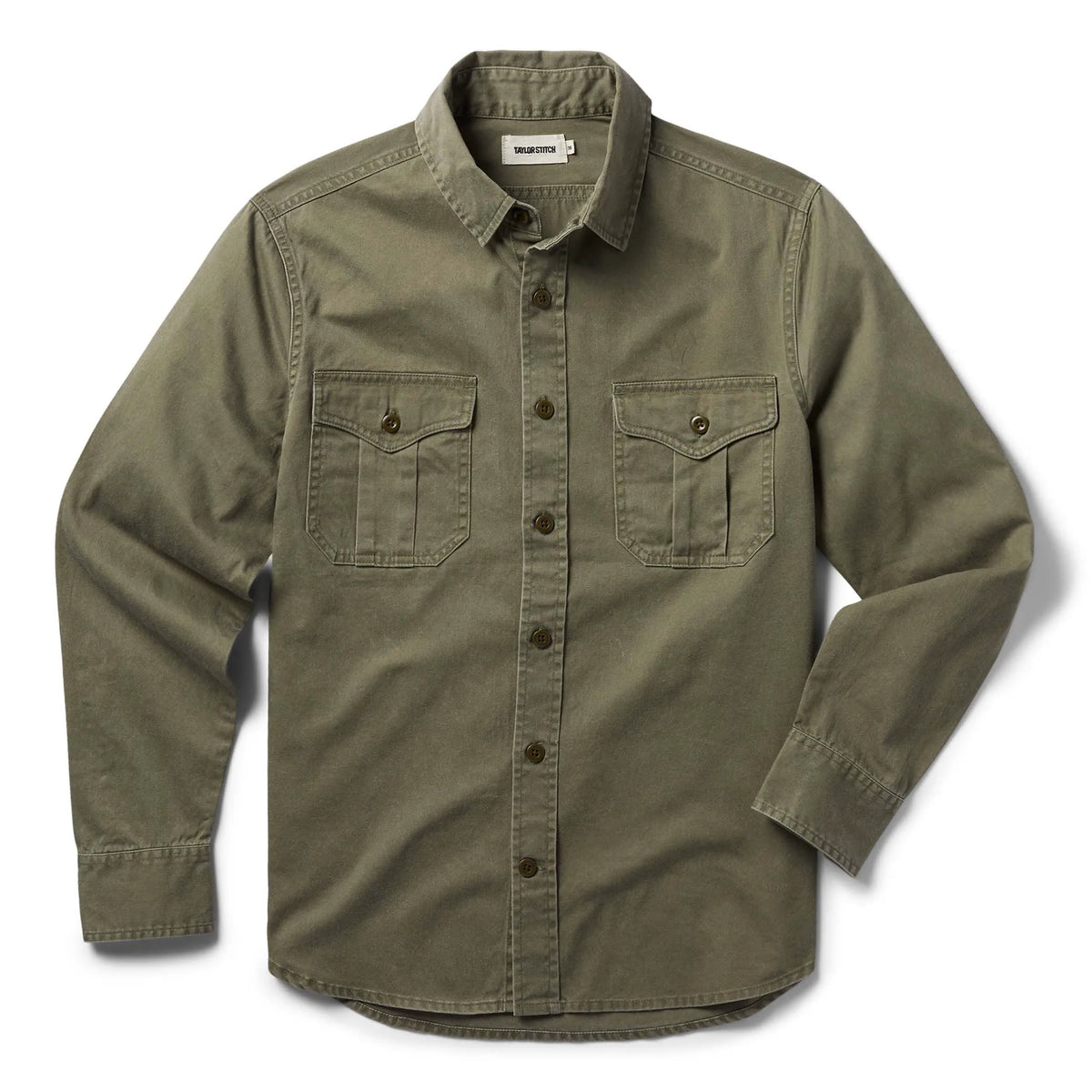 The Saddler Shirt in Washed Olive