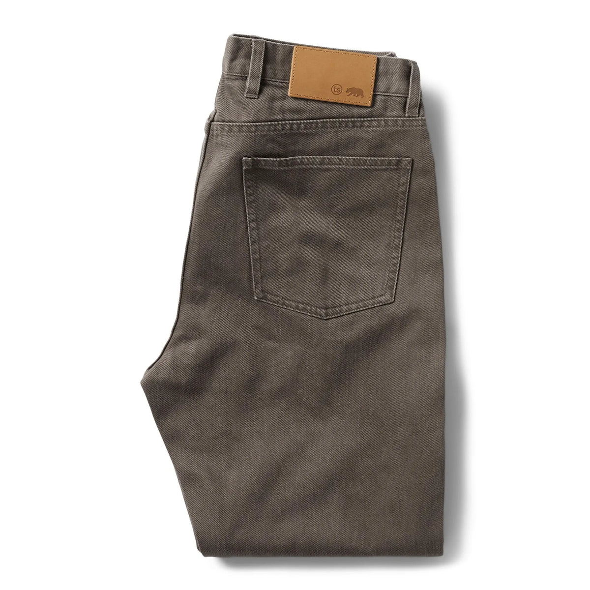 The Slim All Day Pant in Washed Walnut Selvage