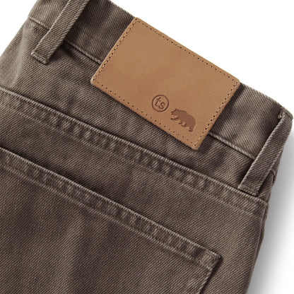The Slim All Day Pant in Washed Walnut Selvage