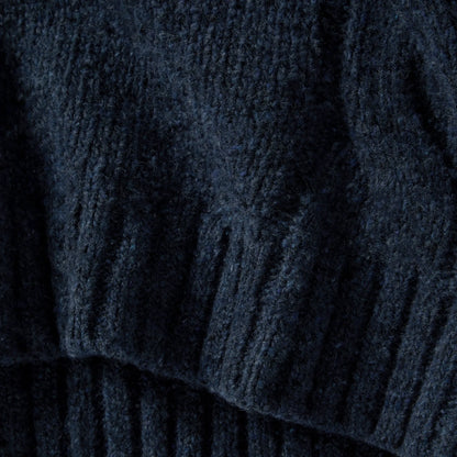 The Topside Sweater in Navy Donegal