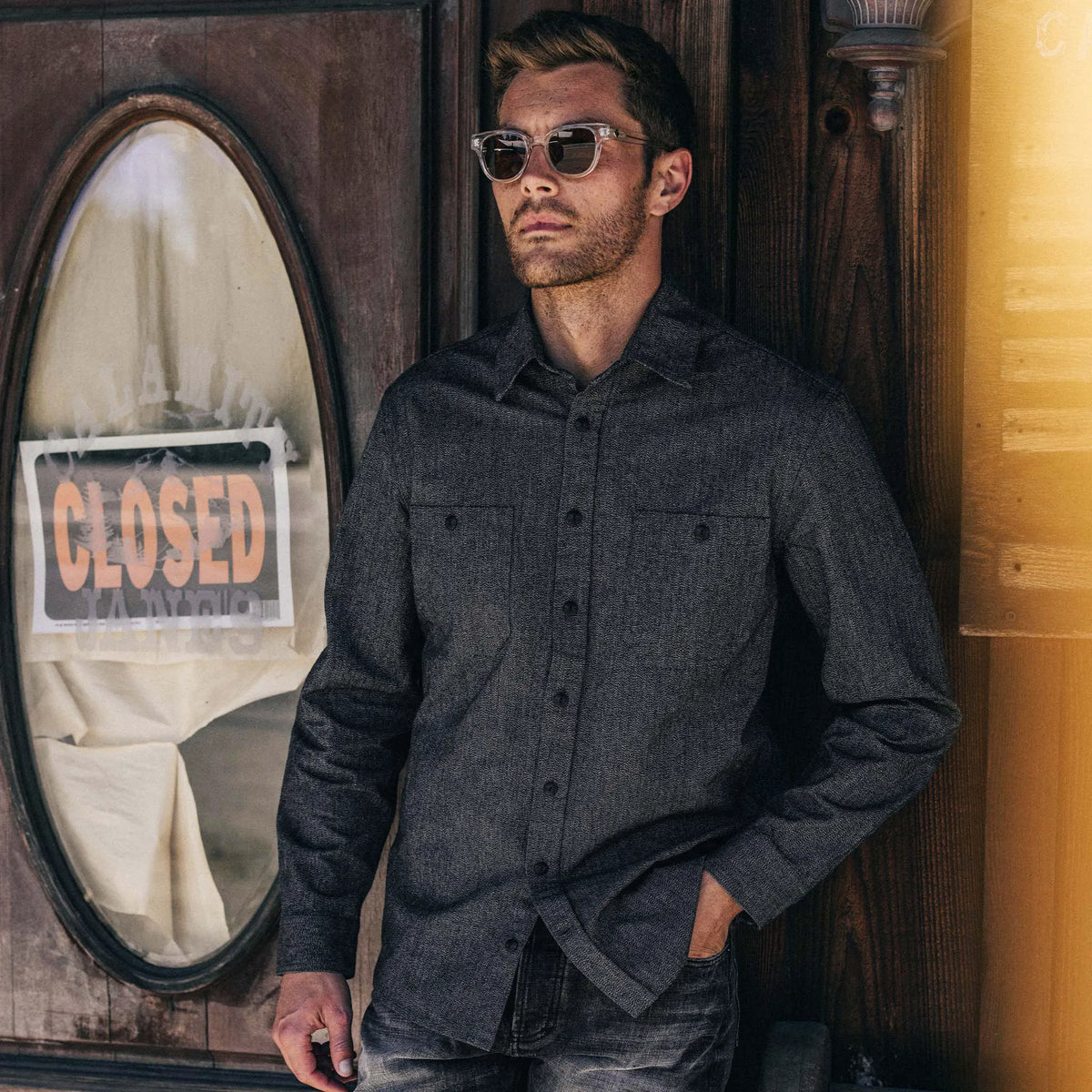 The Utility Shirt in Ash Jaspe