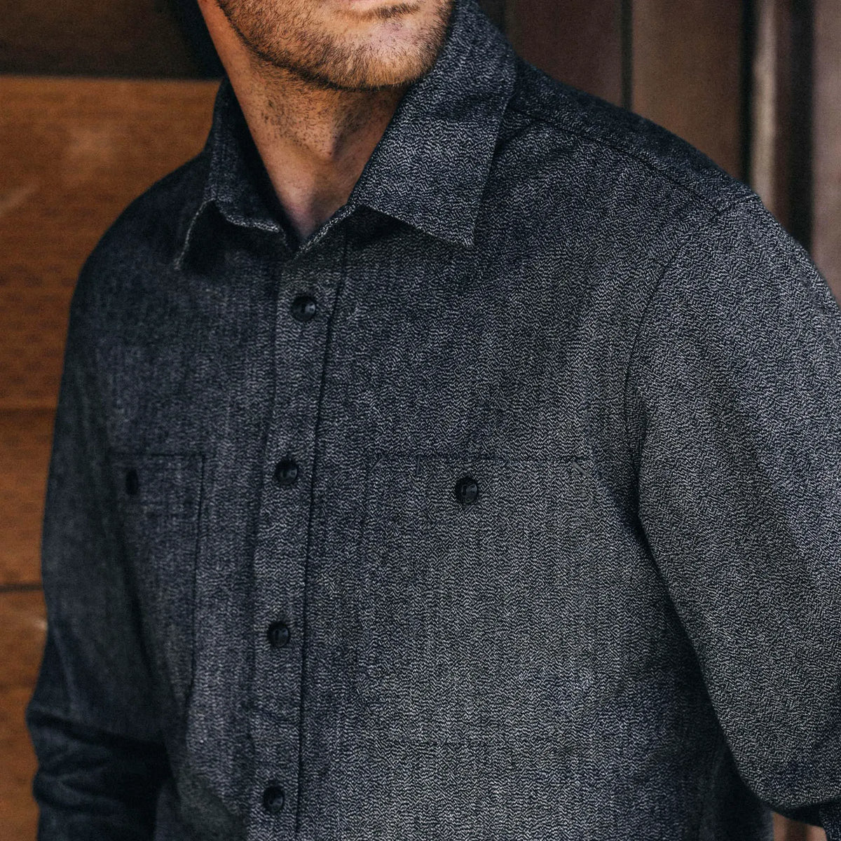The Utility Shirt in Ash Jaspe