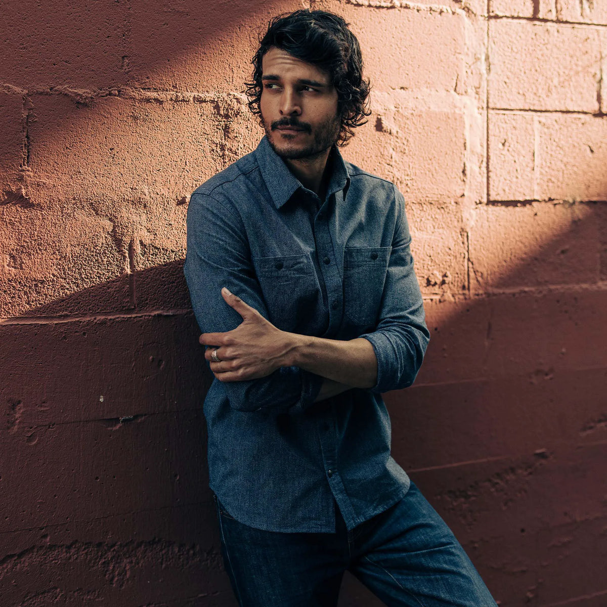 The Utility Shirt in Navy Jaspe