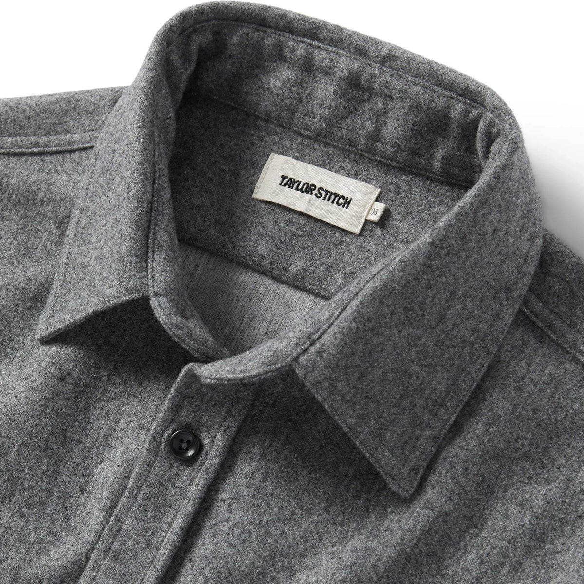 The Utility Shirt in Ash Donegal Wool